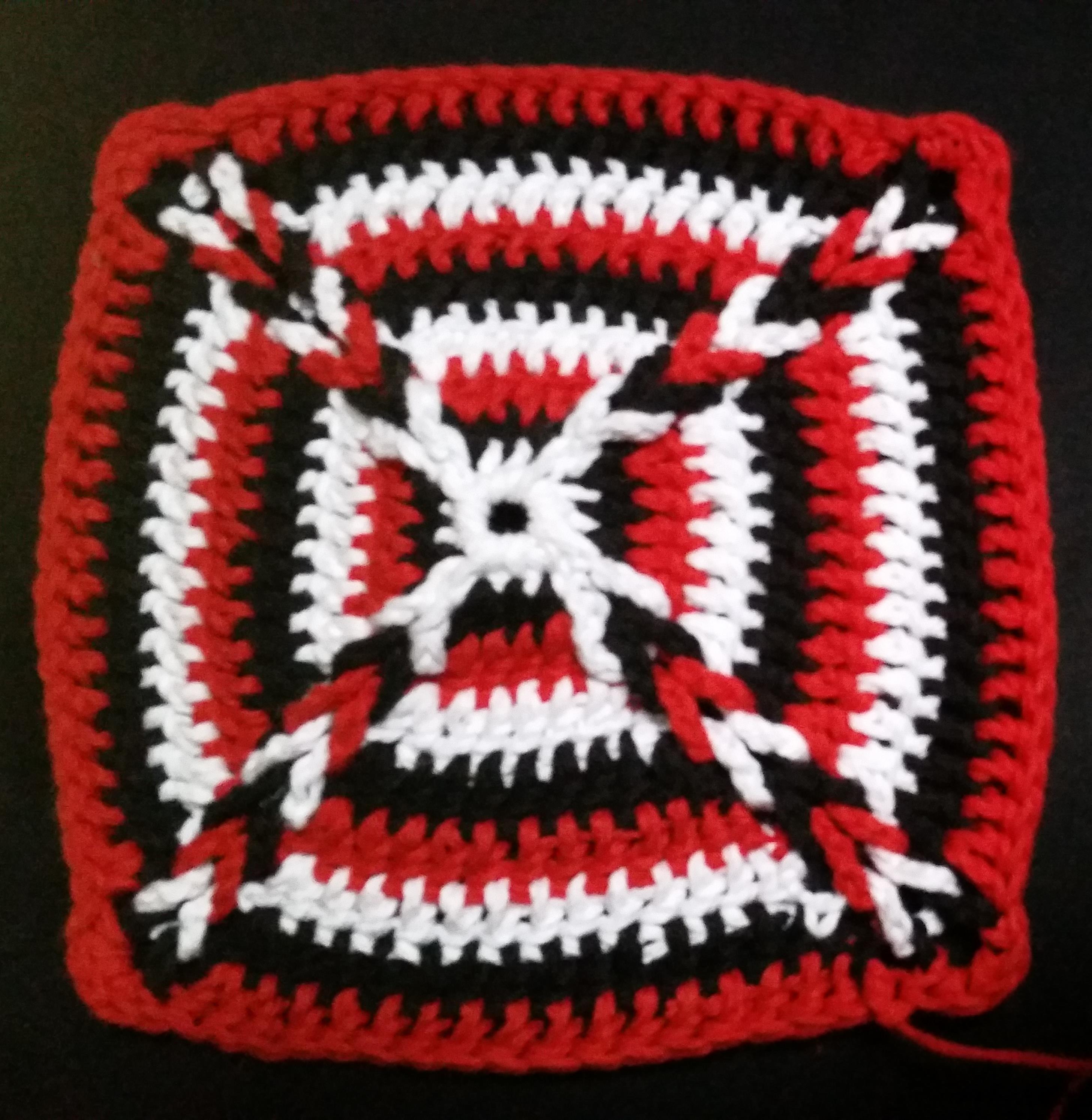 Fire Crochet Dishcloth