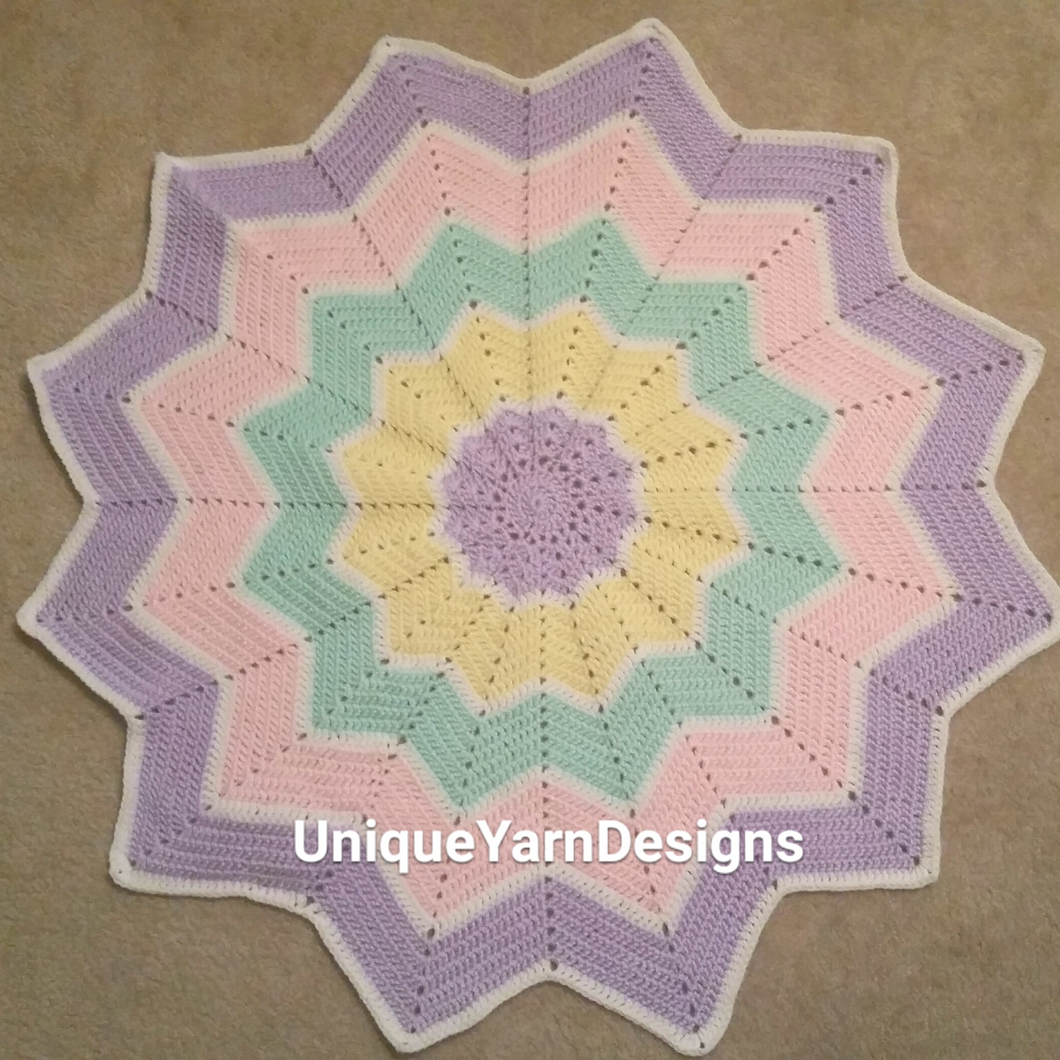 Review of Celeste Young’s Ripple Baby Blanket