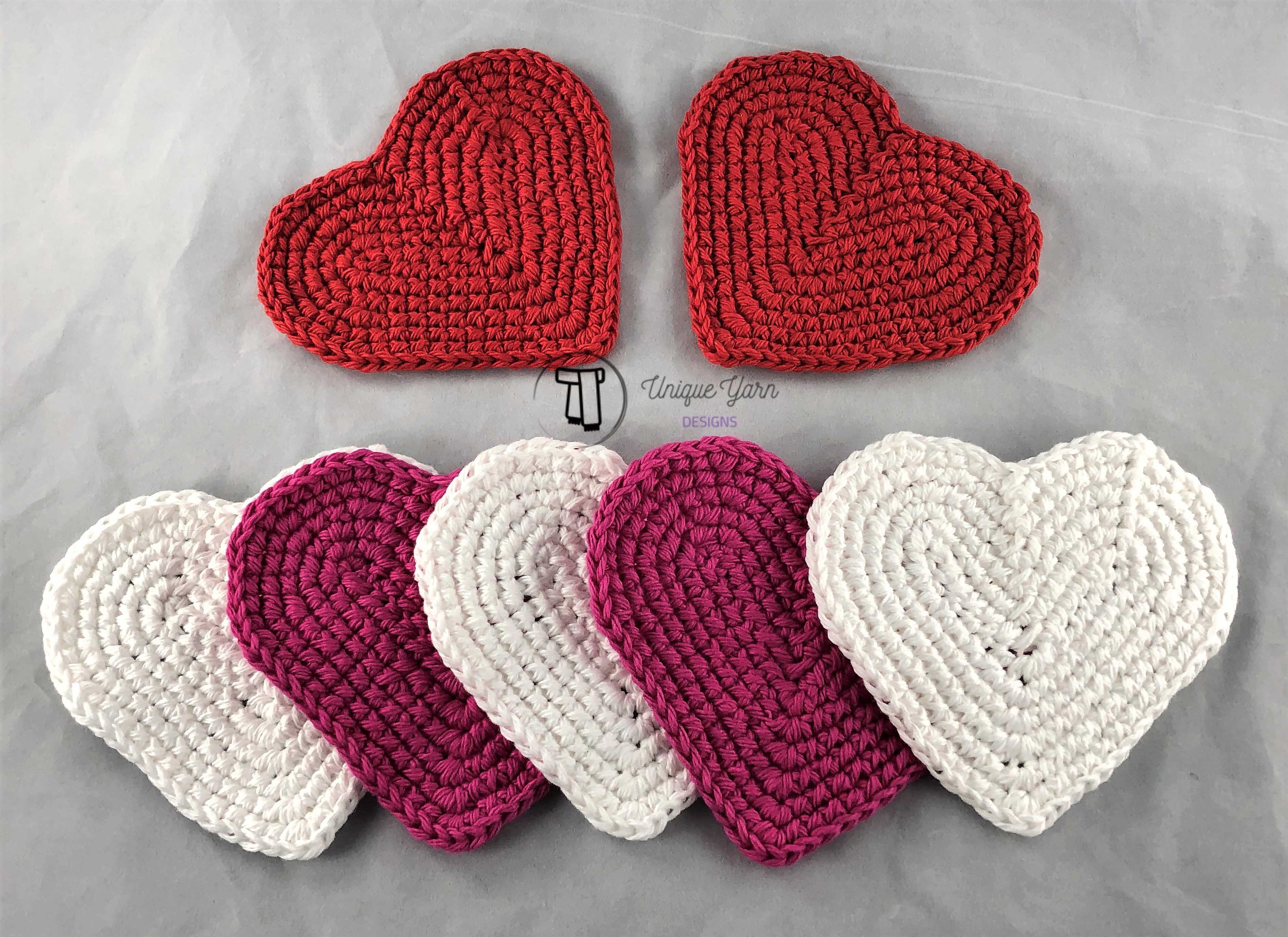 Little Heart Coaster Crochet Pattern