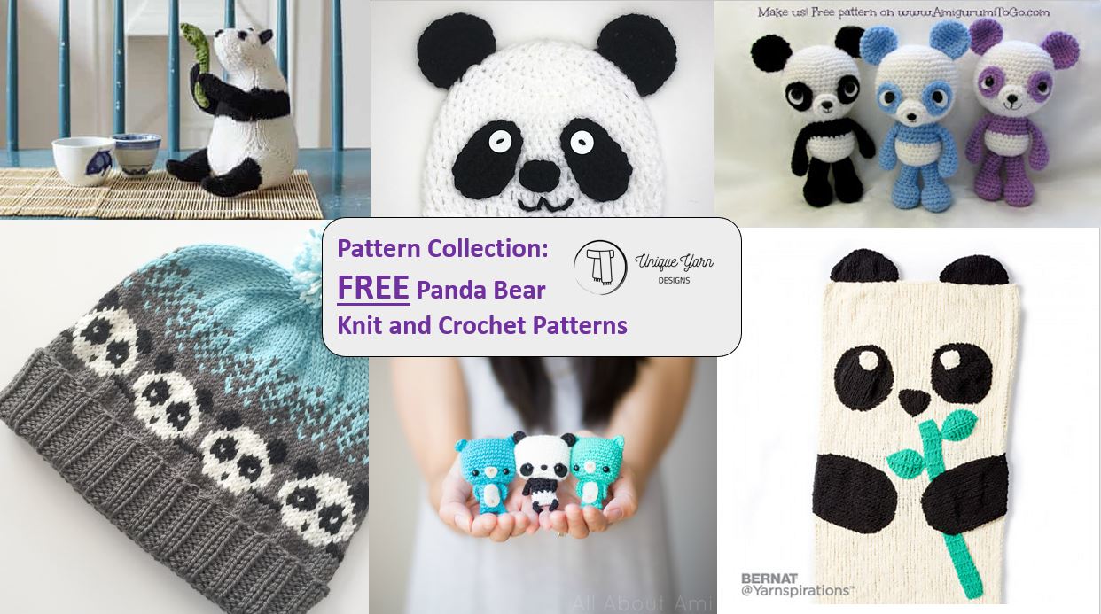 Panda Bear Knit and Crochet Patterns: A Collection for Giant Panda Bear Day