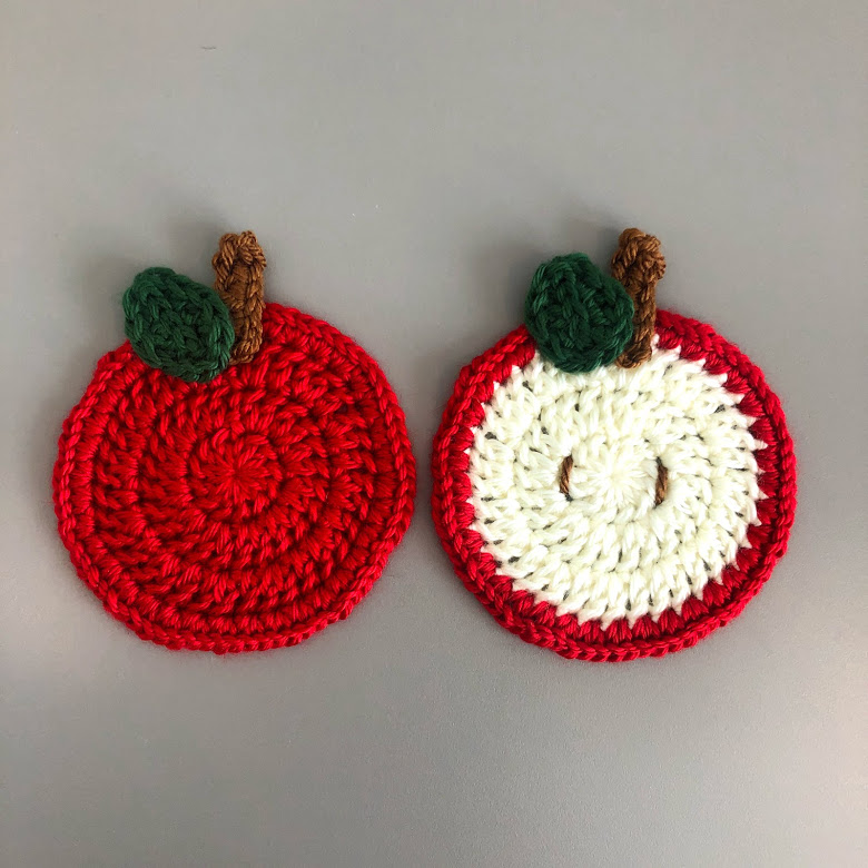 Repeat Crafter Me’s Apple Coaster Crochet Pattern Review