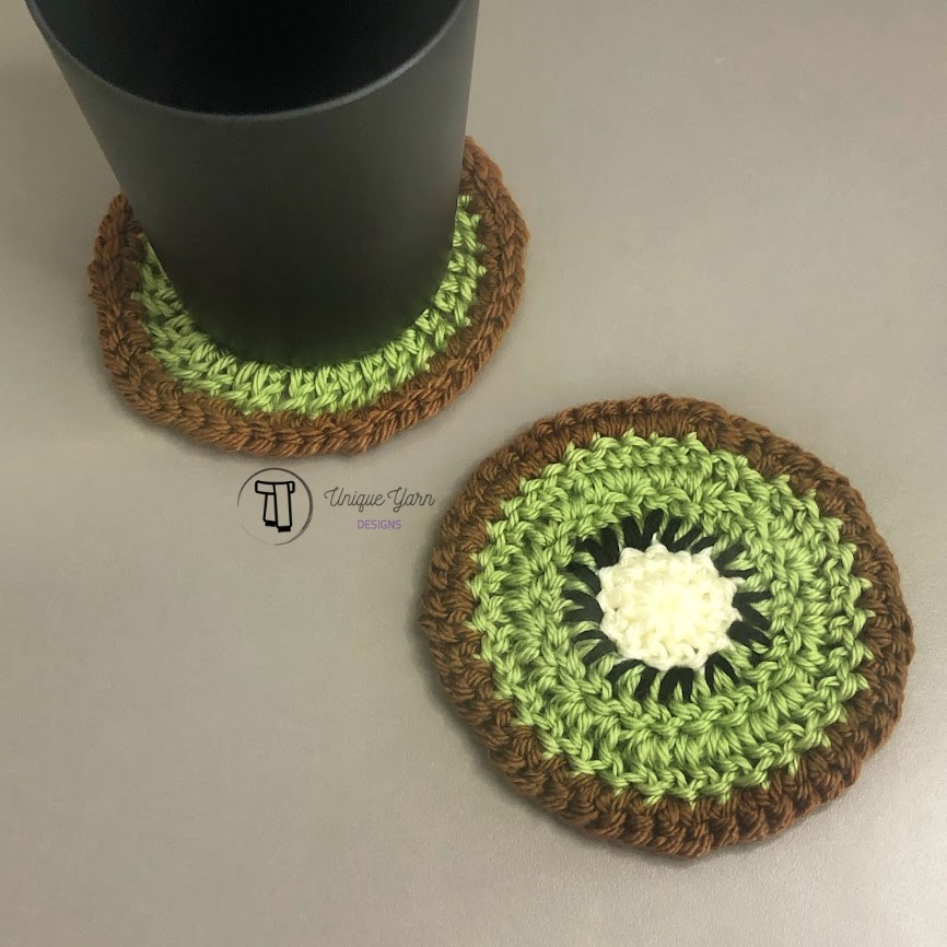 Kiwi Coaster Crochet Pattern