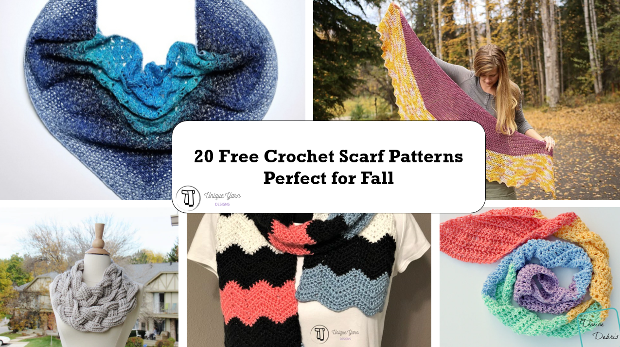 20+ Free Crochet Scarf Patterns Perfect for Fall